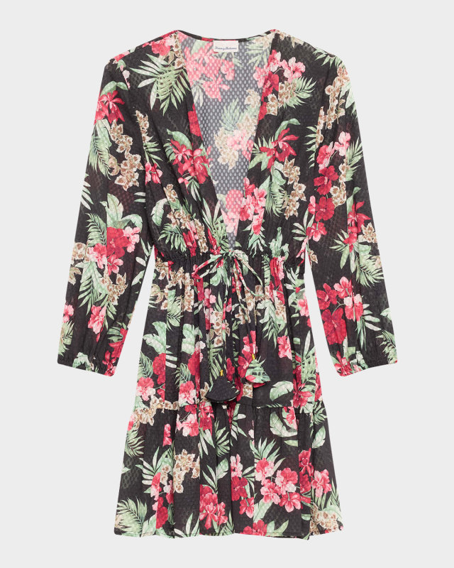 Lily Cat Open-Front Tunic Coverup